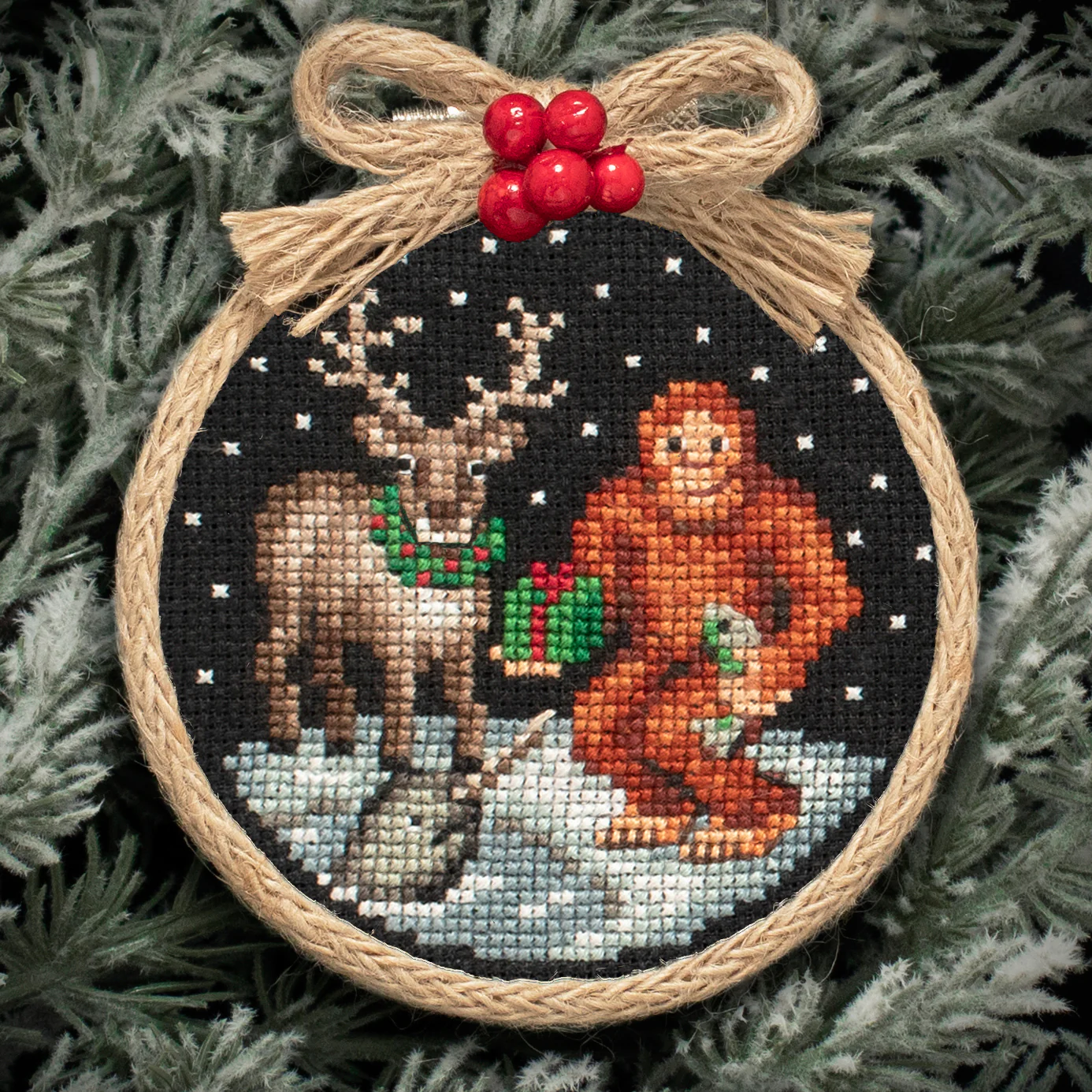 A Very Bigfoot Christmas Ornament Set - Digital PDF Cross Stitch Pattern - Image 4