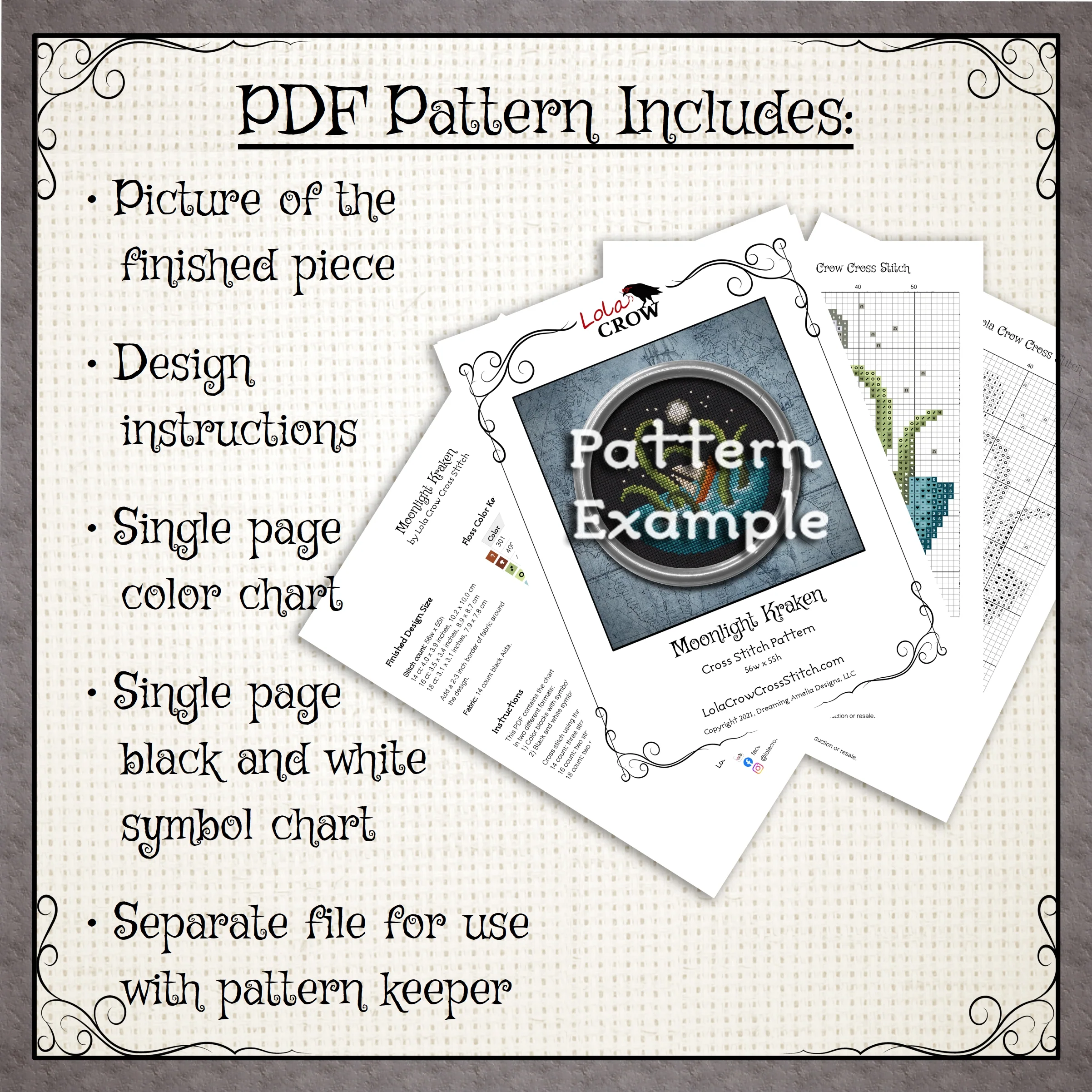 Fairy Penguins - Digital PDF Cross Stitch Pattern - Image 3