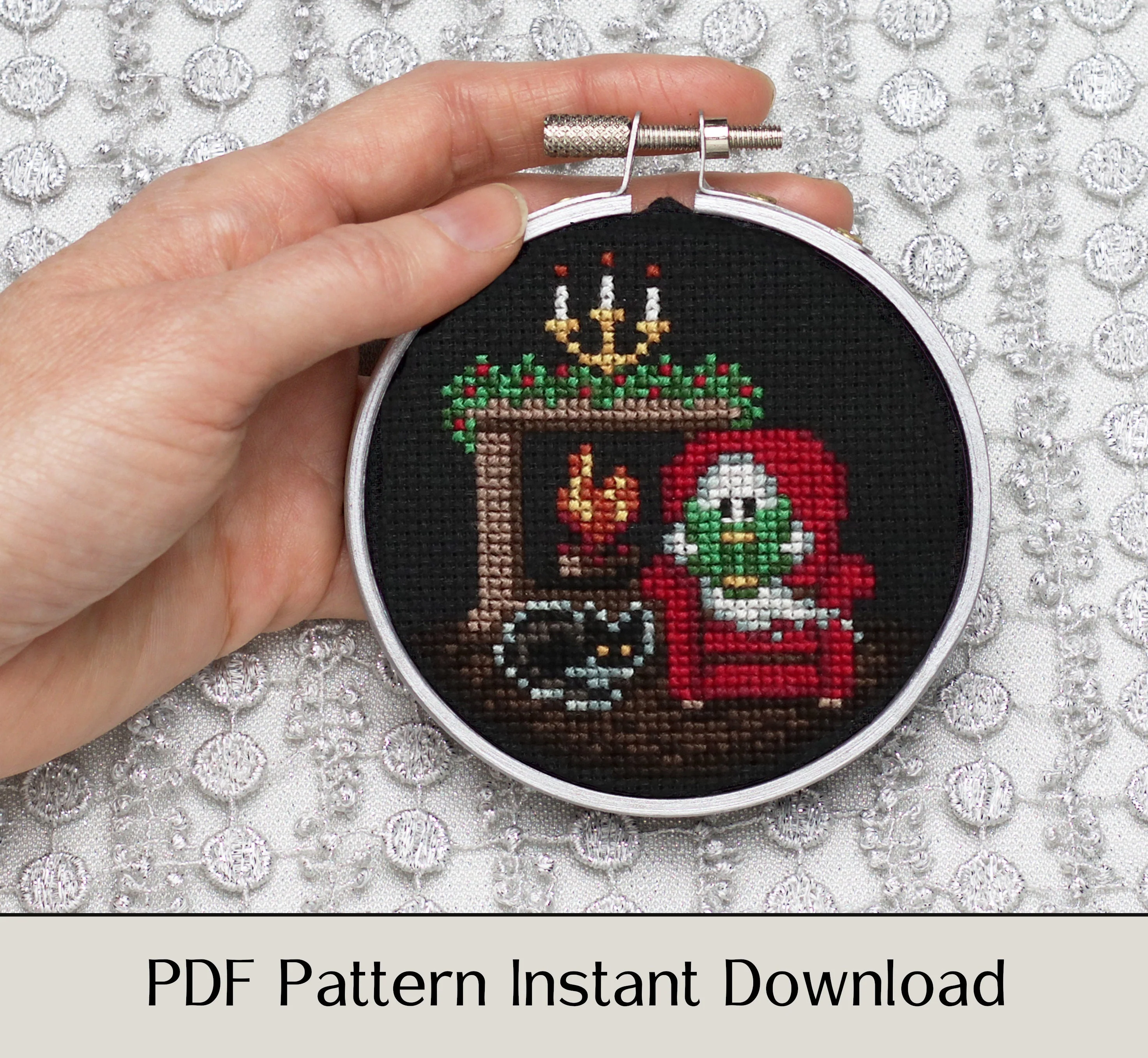 A Christmas Ghost Story - Digital PDF Cross Stitch Pattern - Image 3