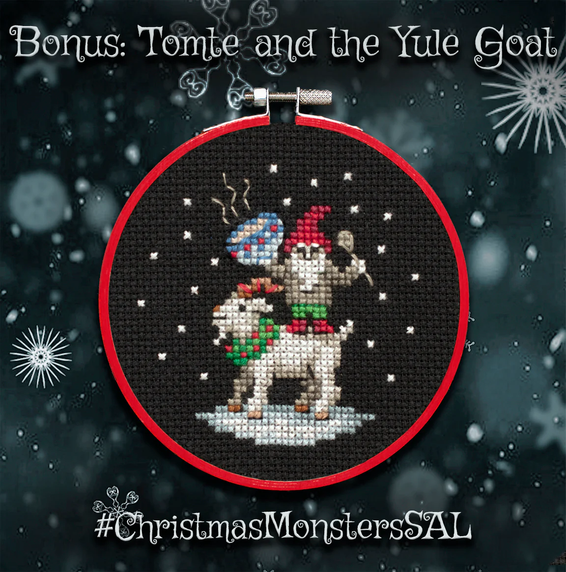 Christmas Monsters Ornament Set - Digital PDF Cross Stitch Pattern - Image 6