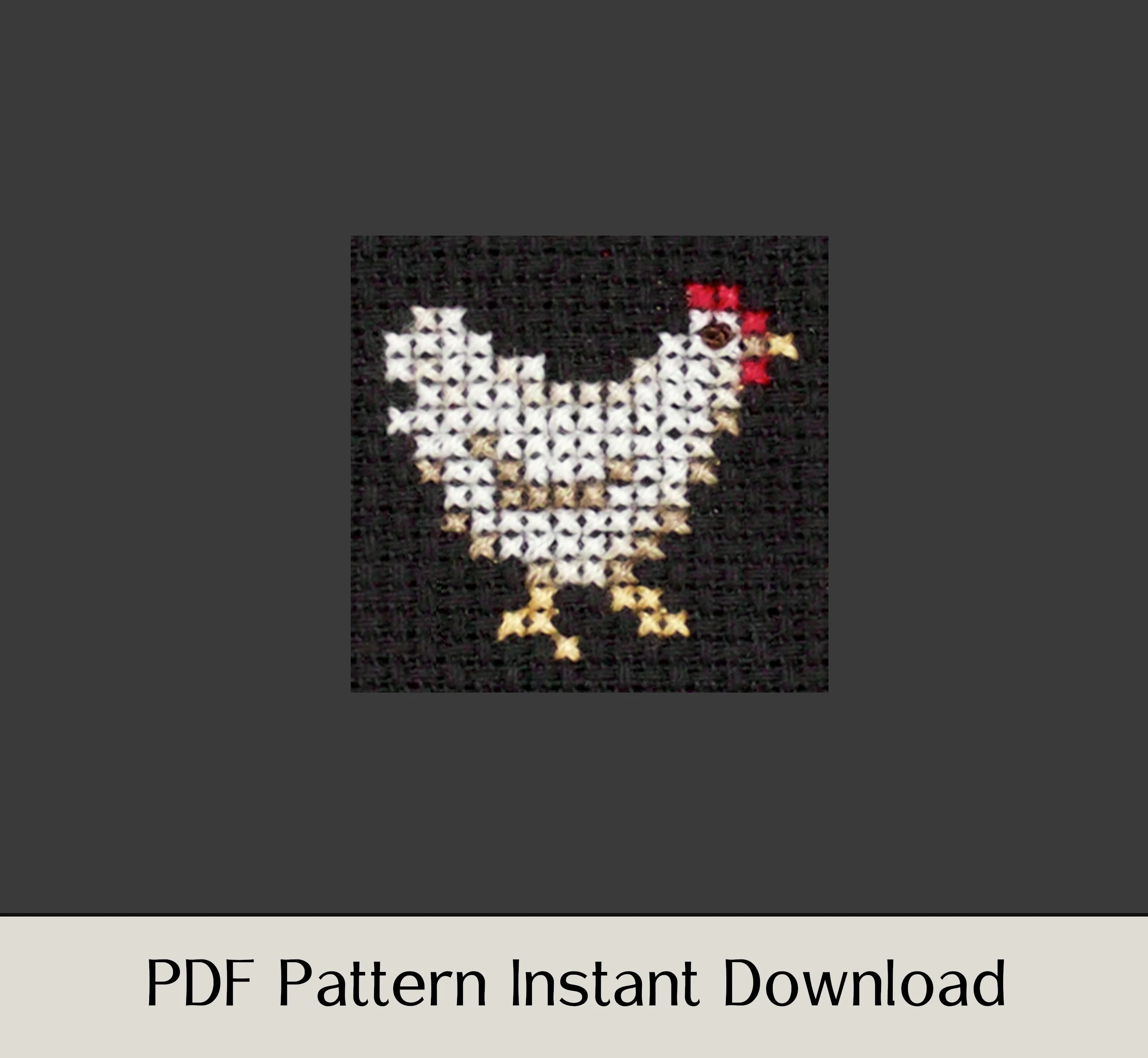 Chicken Sampler - Digital PDF Cross Stitch Pattern - Image 5