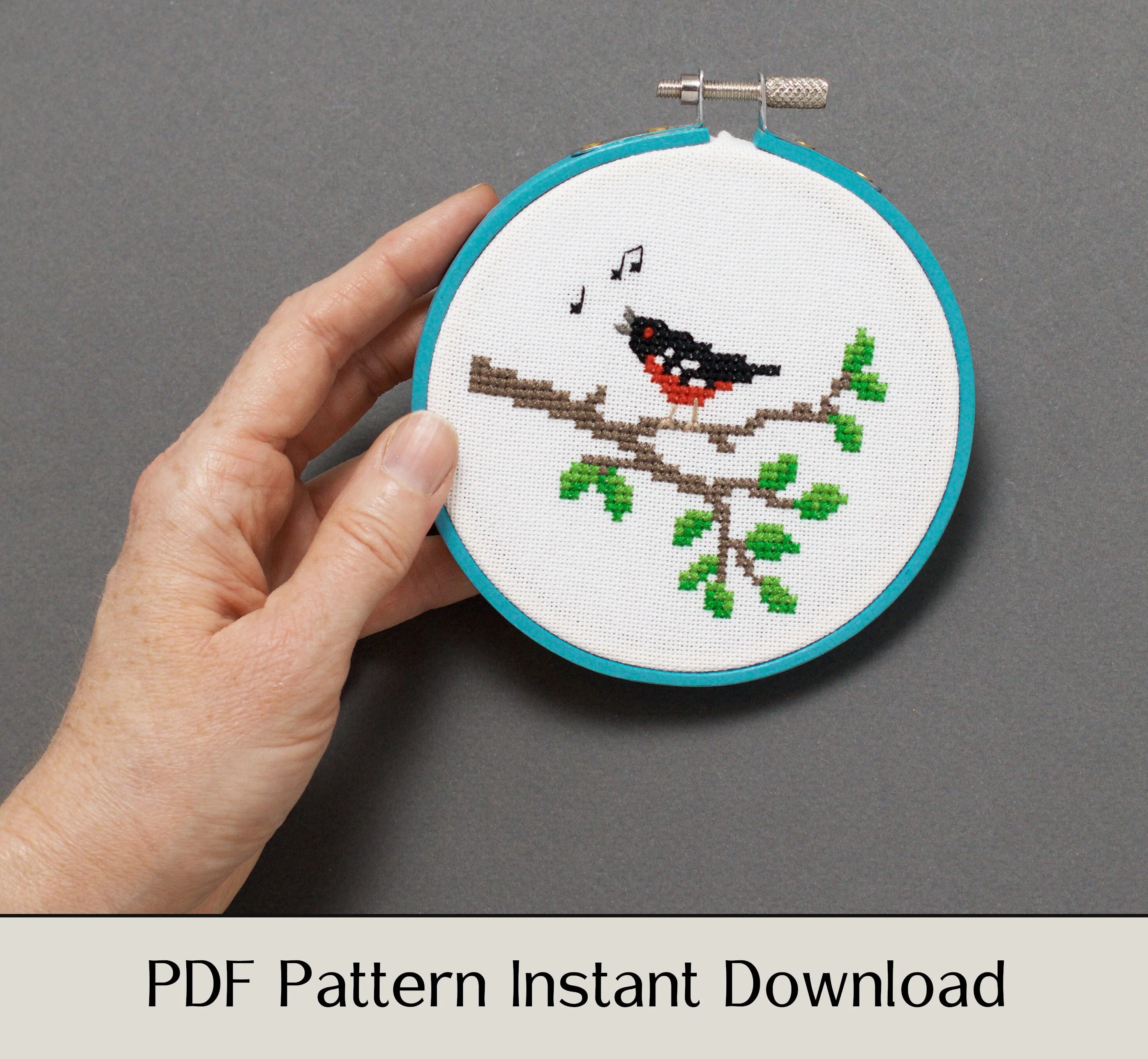 Song Birds - Digital PDF Cross Stitch Pattern - Image 4