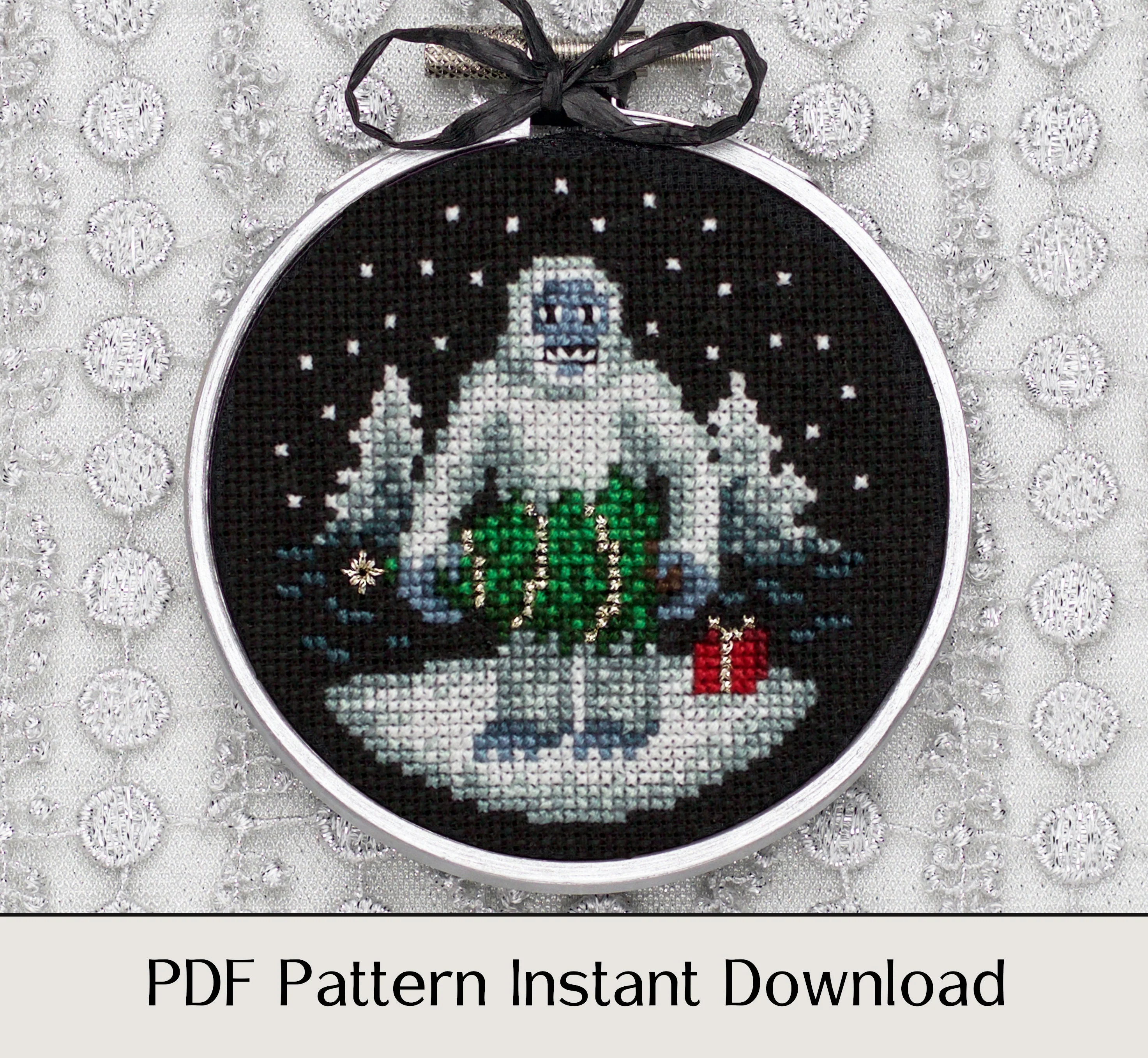 Cryptid Christmas - Digital PDF Cross Stitch Pattern - Image 6
