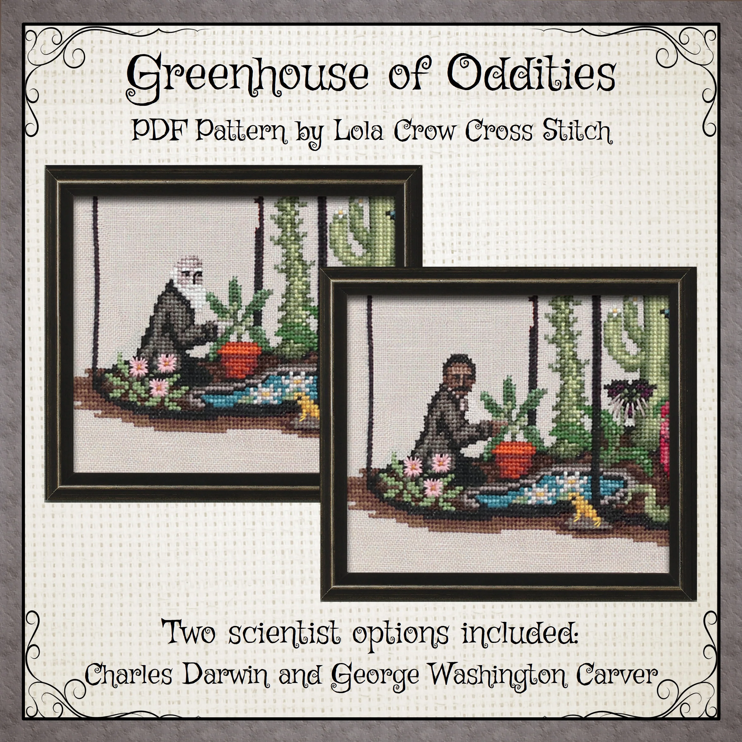 Greenhouse of Oddities - Digital PDF Cross Stitch Pattern - Image 4