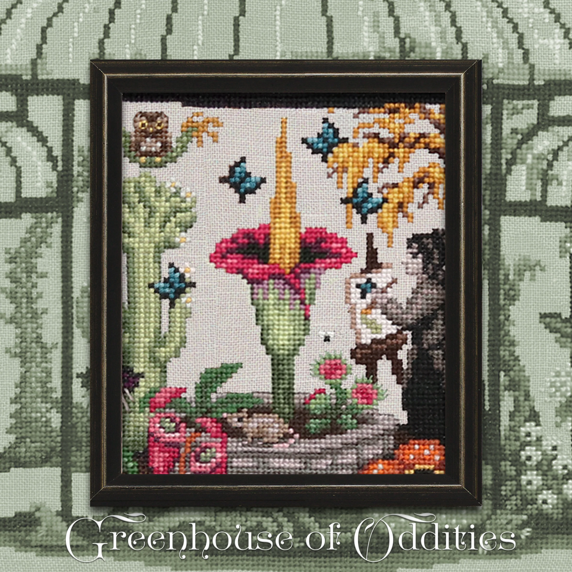 Greenhouse of Oddities - Digital PDF Cross Stitch Pattern - Image 5