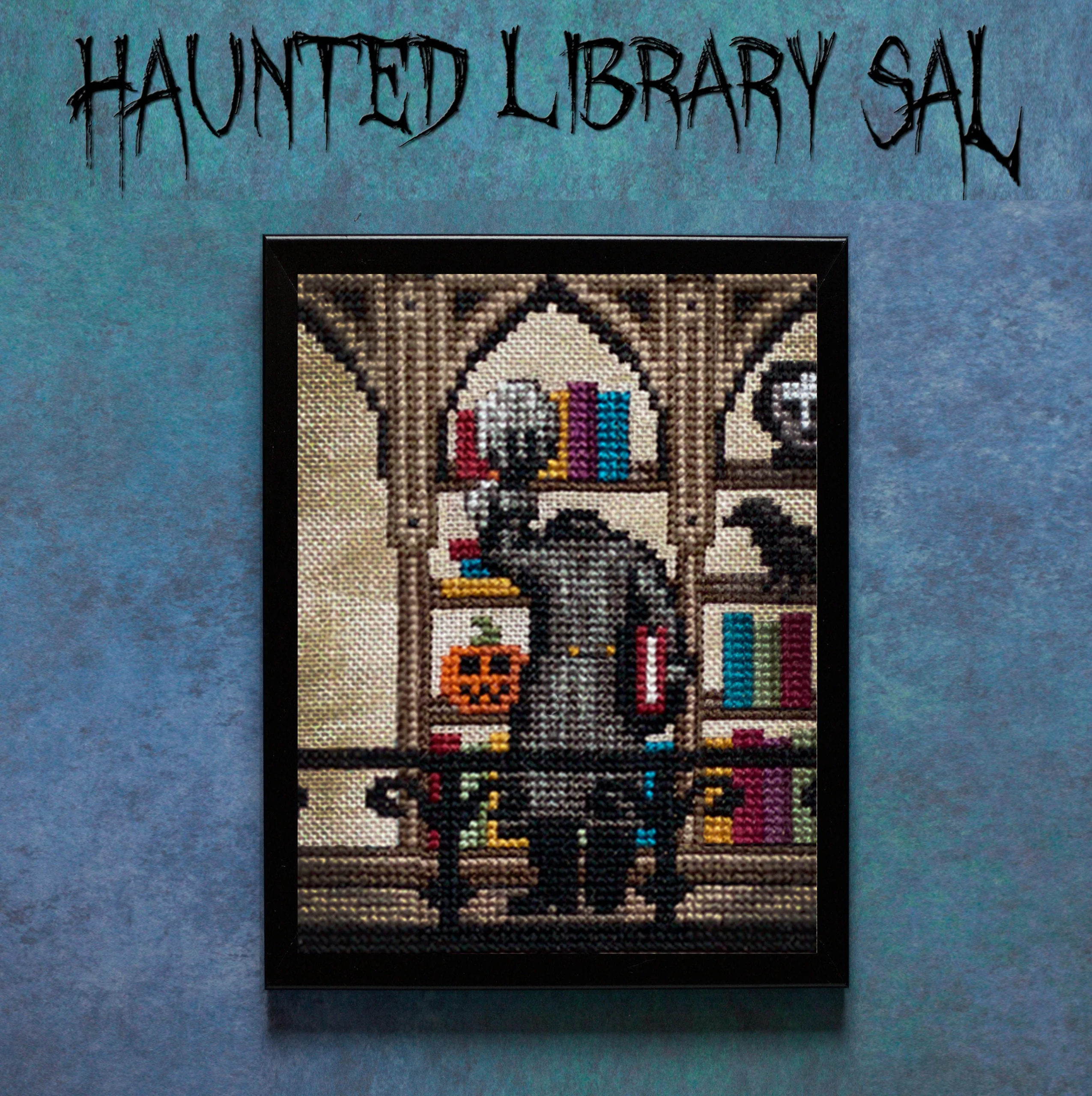 The Haunted Library - Digital PDF Cross Stitch Pattern - Image 6