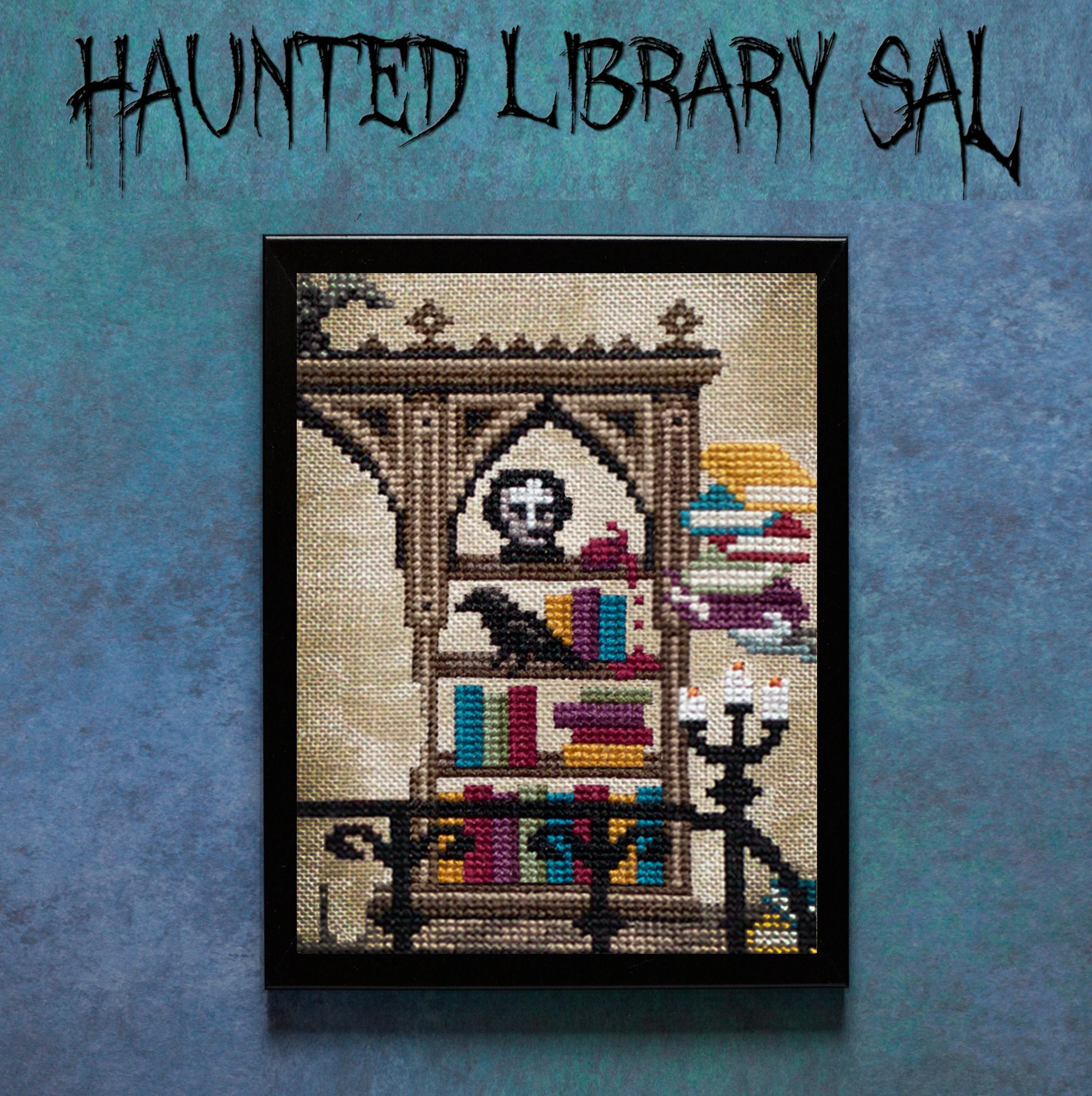 The Haunted Library - Digital PDF Cross Stitch Pattern - Image 8