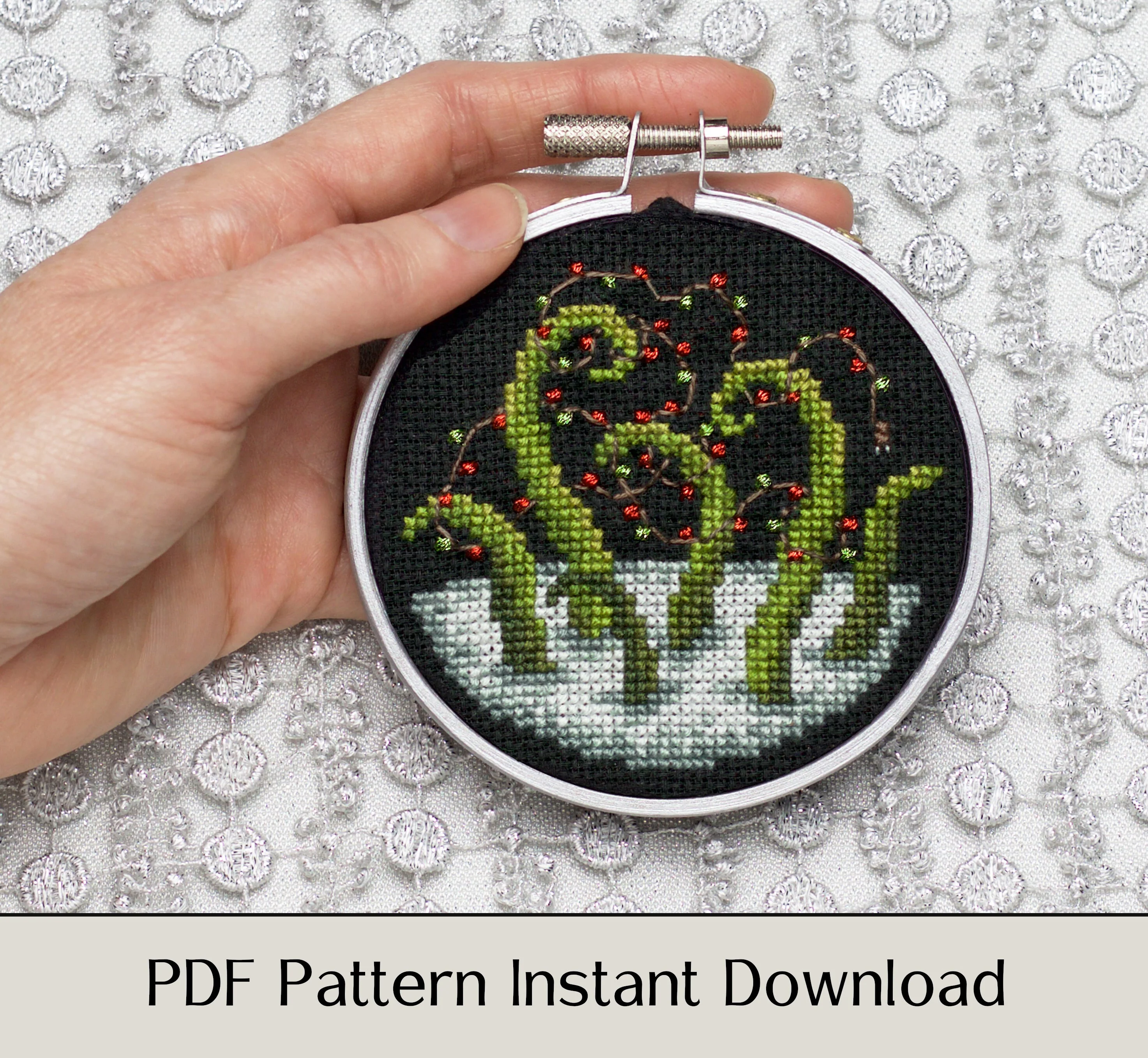 Release the Christmas Lights - Digital PDF Cross Stitch Pattern - Image 3
