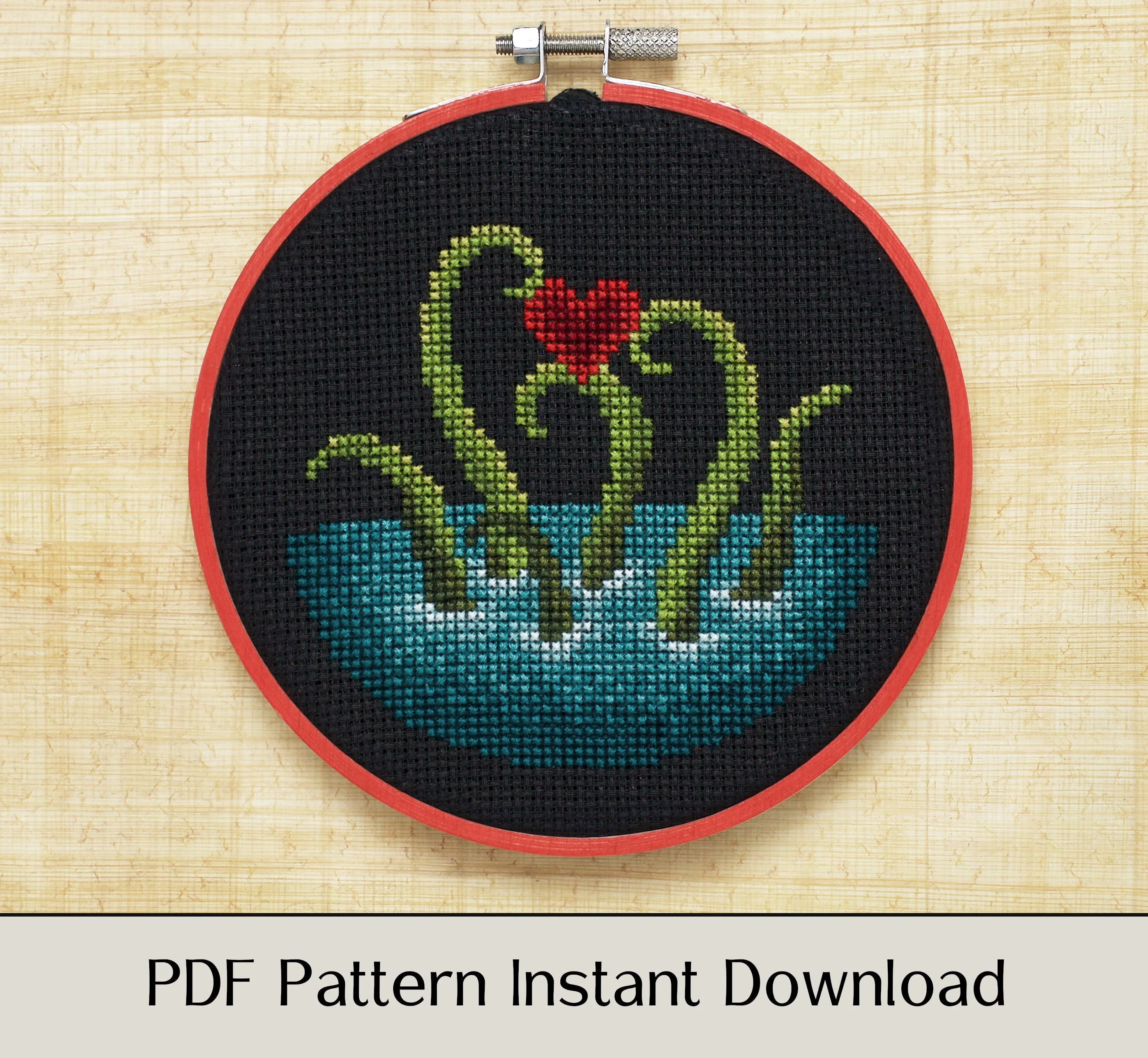 Release the Krakentine - Digital PDF Cross Stitch Pattern - Image 3