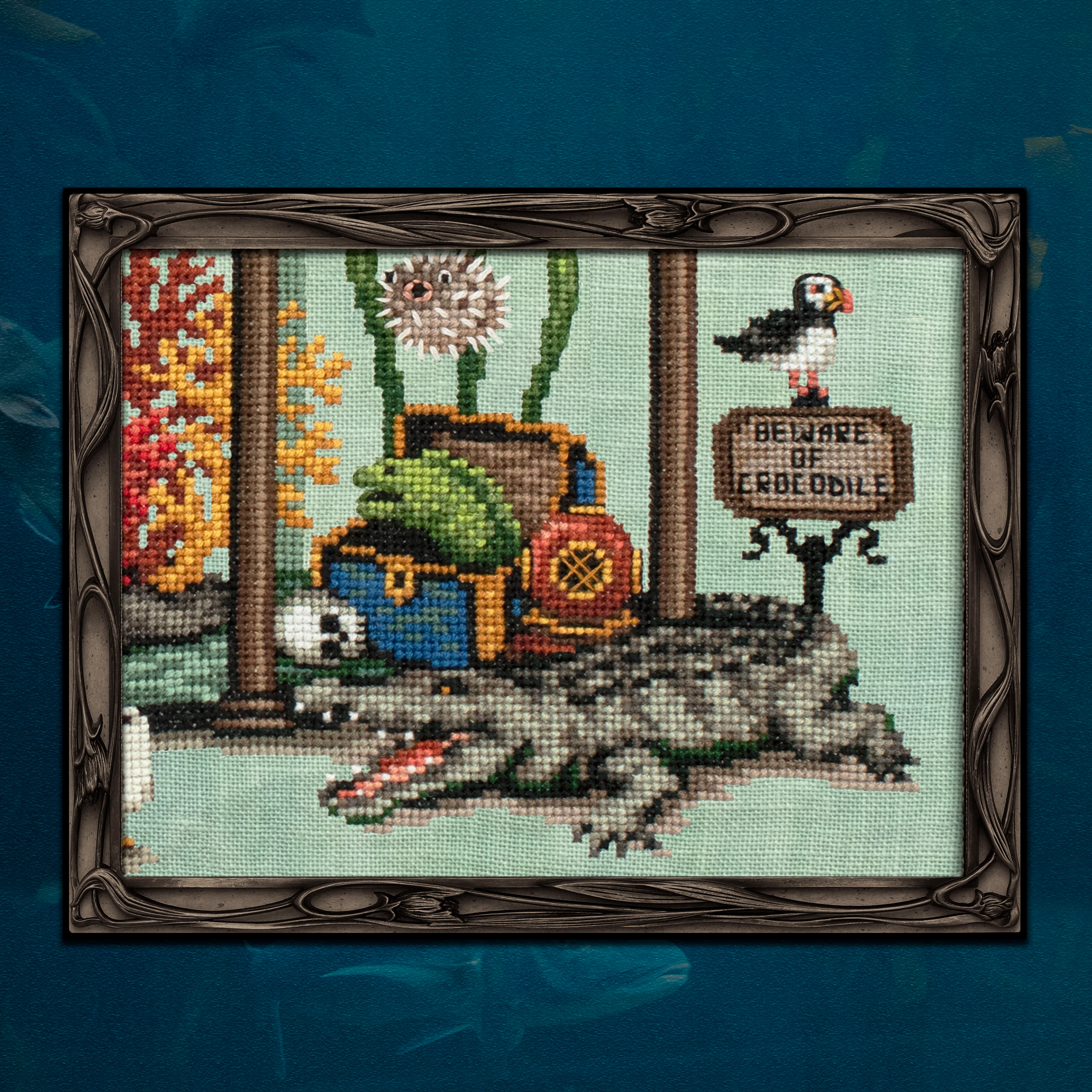 The Deadly Aquarium - Digital PDF Cross Stitch Pattern - Image 5